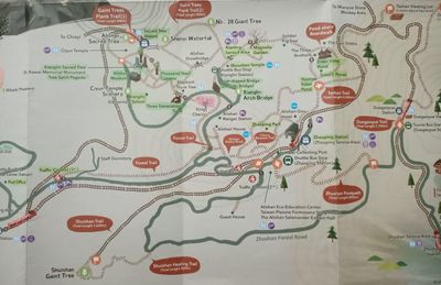 English map of Alishan